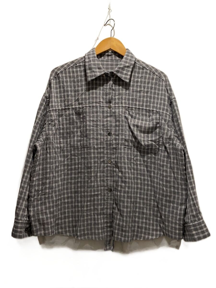 【中古】MAISON SPECIAL◆長袖プルオーバー/FREE/綿織物/GRY/読み合わせる/21251315201//【レディースお召しもの】