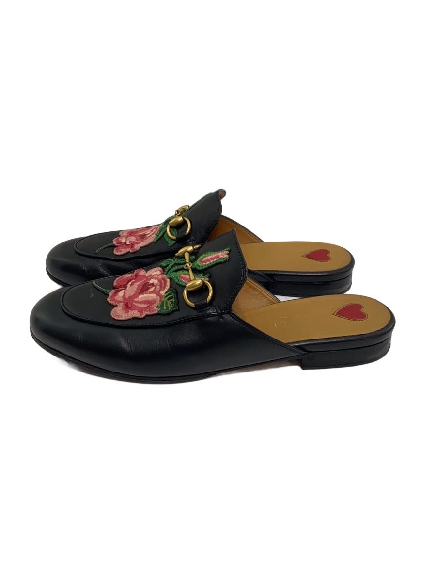 【中古】GUCCI◆ホースピット ミュール Princetown/36/BLK/レザー/449267【シューズ】｜2ｎｄ STREET 店