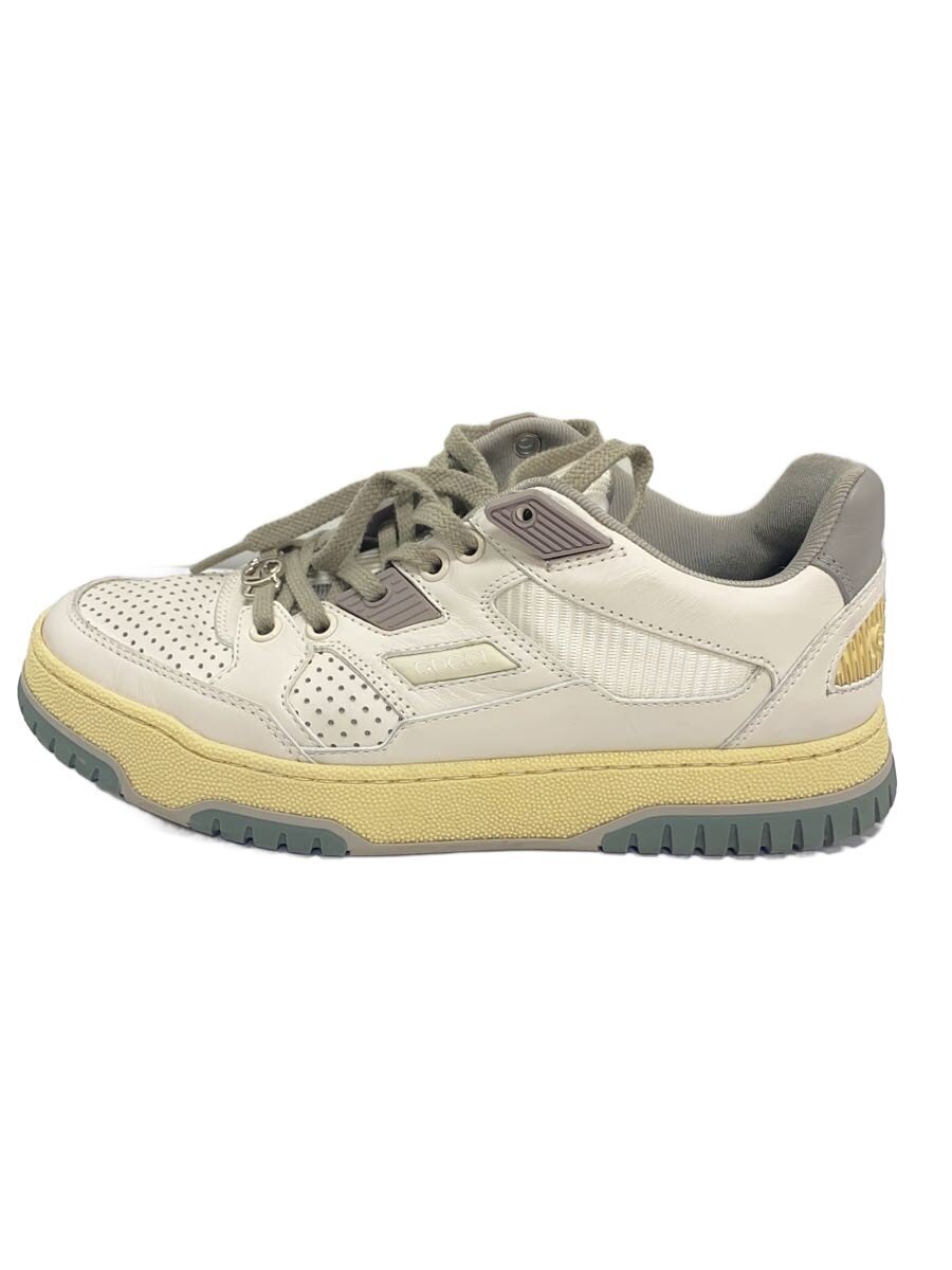 【中古】GUCCI◆ディストレスト 効果 ロートップトレーナー/36.5/WHT【シューズ】