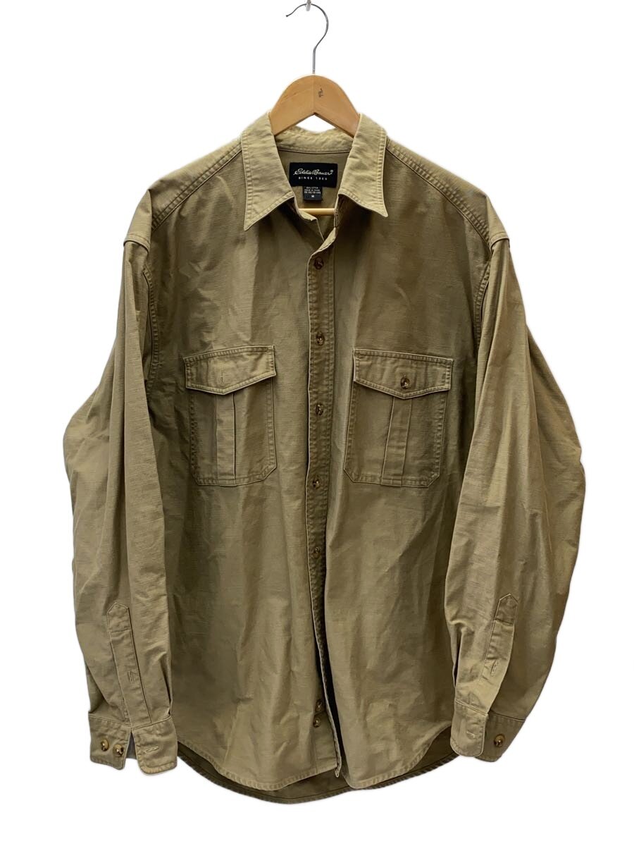 【中古】EDDIE BAUER◆長袖シャツ/M/コットン/BRW/無地/0349046【メンズウェア】｜2ｎｄ STREET 店