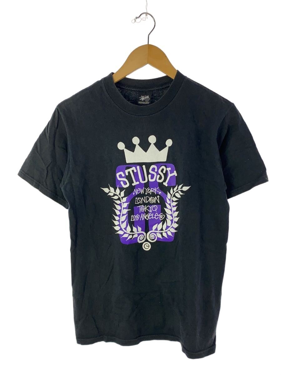 【中古】STUSSY◆00s/ジャケット冠ロゴタイプ/シミ有/プルオーバー/M/綿織物/WHT/無地//【メンズウェア】
