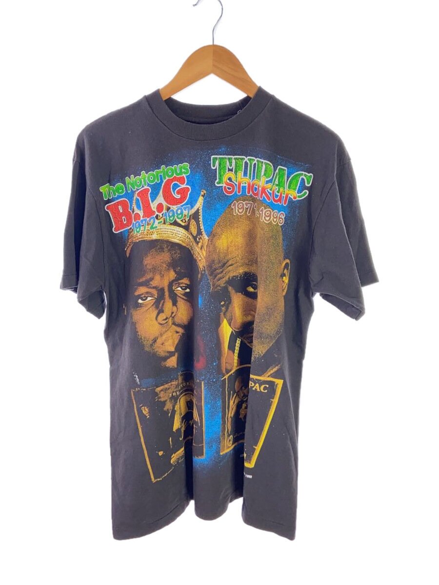 【中古】BOOTLEG/NOTORIOUS BIG/TUPAC /ティーシャツ/XL/綿織物/BLK/無地【メンズウェア】