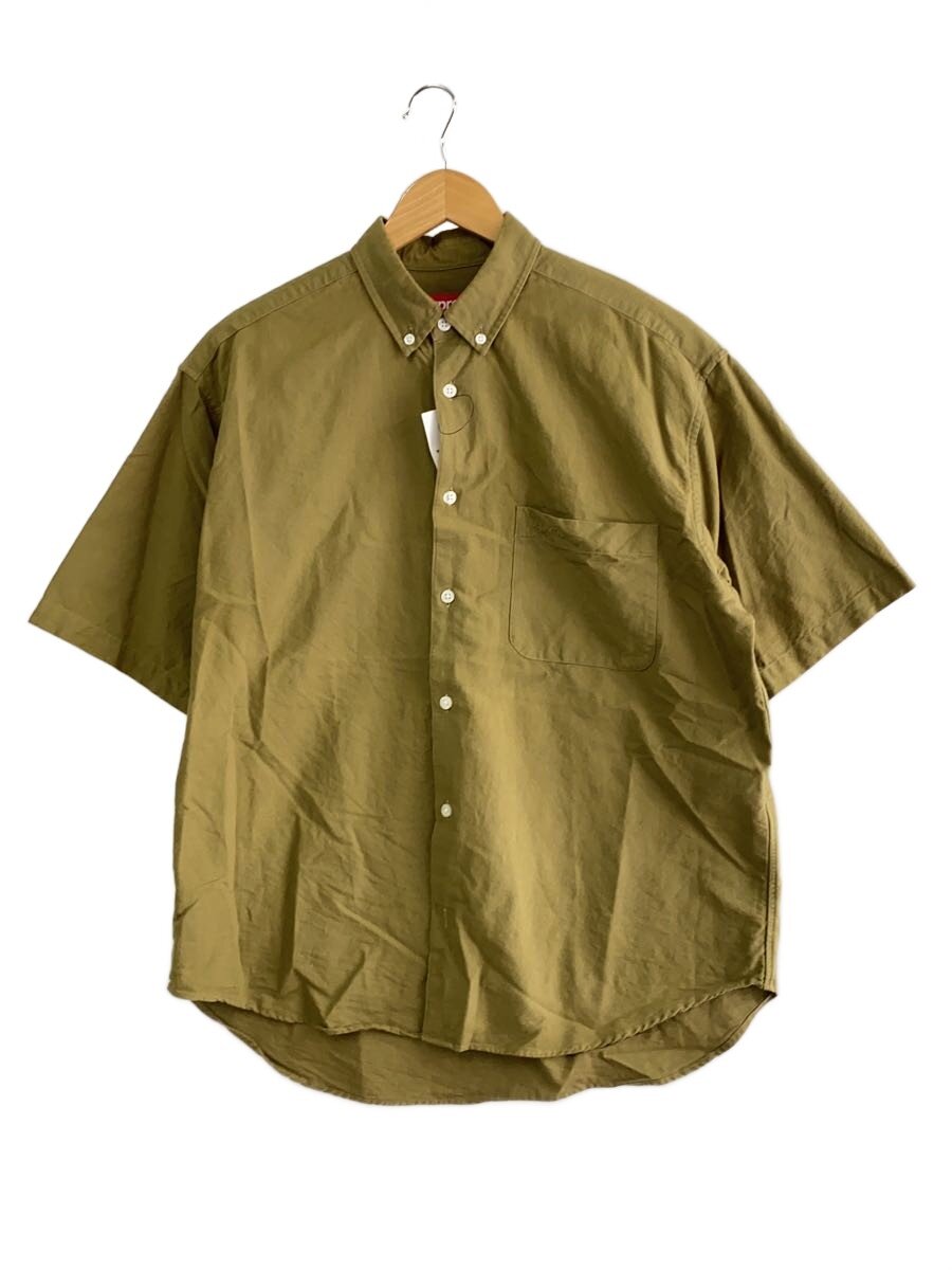 【中古】Supreme◆24SS/半袖シャツ/S/コットン/カーキ/LOGO FIT S/S OXFORD//【メンズウェア】|2nd STREET 店