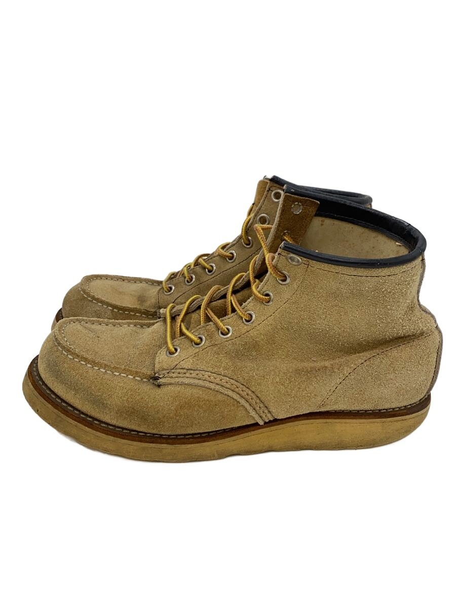 【中古】RED WING◆レースアップブーツ/7/BEG/スウェード/8173/心魂減りなど当て嵌める感有//【シューズ】
