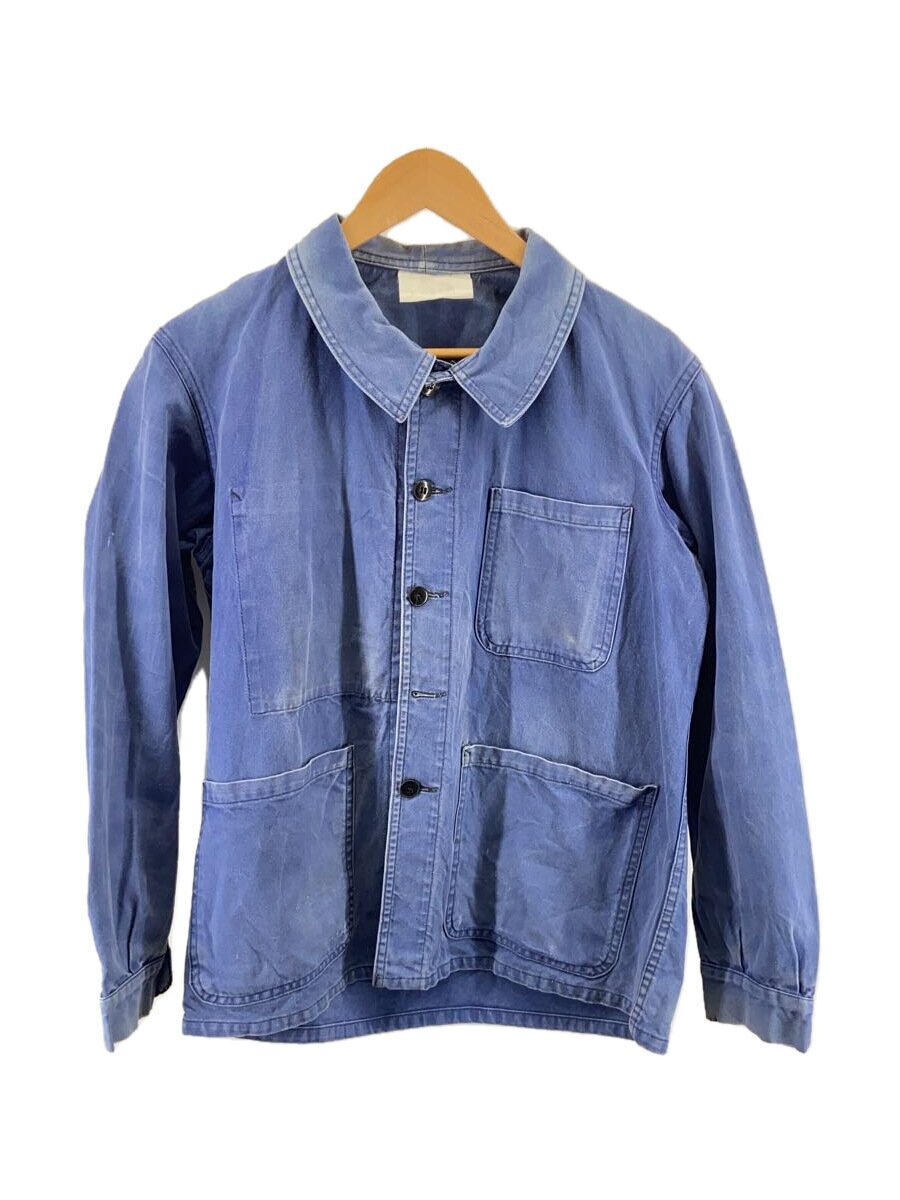 【中古】ジャケット/--/コットン/ブルー/青/ユーロ/ワーク/丸襟/ヴィンテージ【メンズウェア】|2nd STREET 店