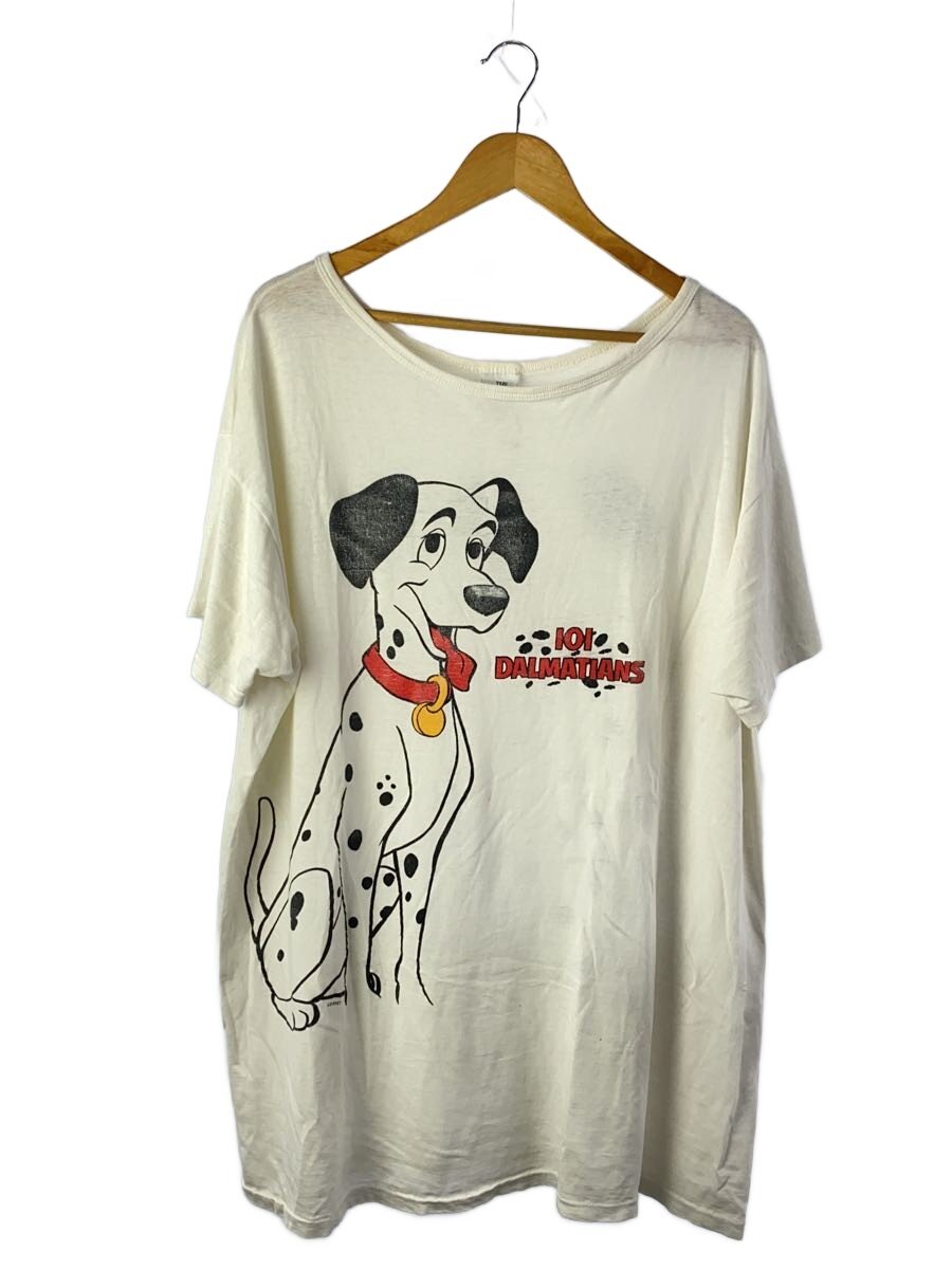 【中古】Disney store◆USA製/101匹わんお父ちゃん/ティーシャツ/--/綿織物/WHT/刷り上げる//【レディース御召しもの】