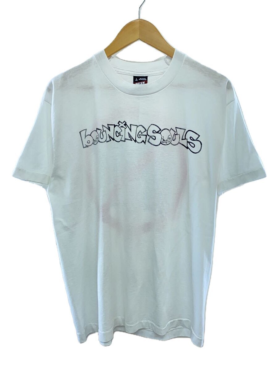 【中古】FRUIT OF THE LOOM◆VT/90s/MADE IN USA/BOUNCING SOULS/両面プリント/Tシャツ/L/コットン/WHT【メンズウェア】｜2ｎｄ STREET 店