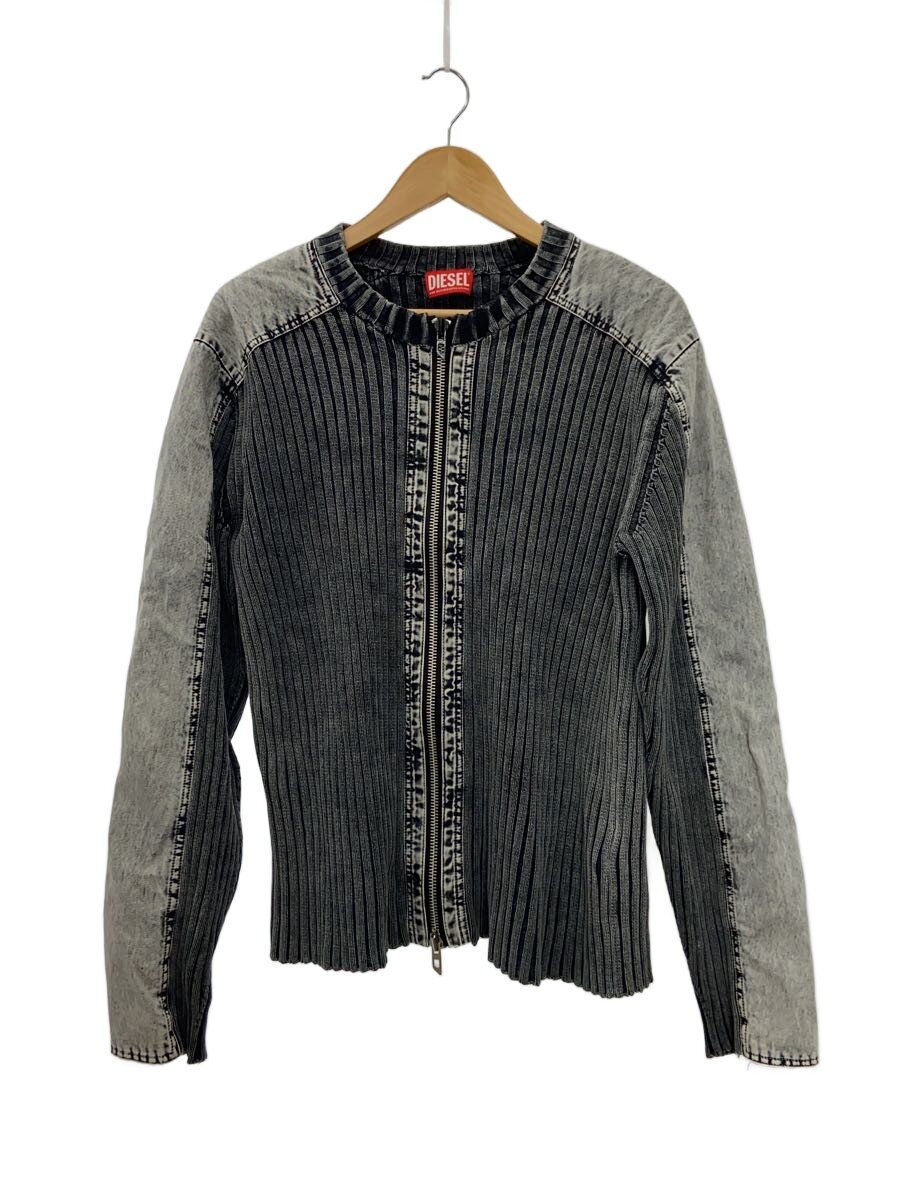 【中古】DIESEL◆ジレー(朦々たる)/M/綿織物/GRY【メンズウェア】