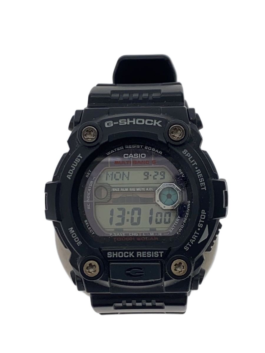 【中古】CASIO◆ソーラーウオッチ/デジタル/黒いこと/GW-7900/属する品有【服飾雑貨他】