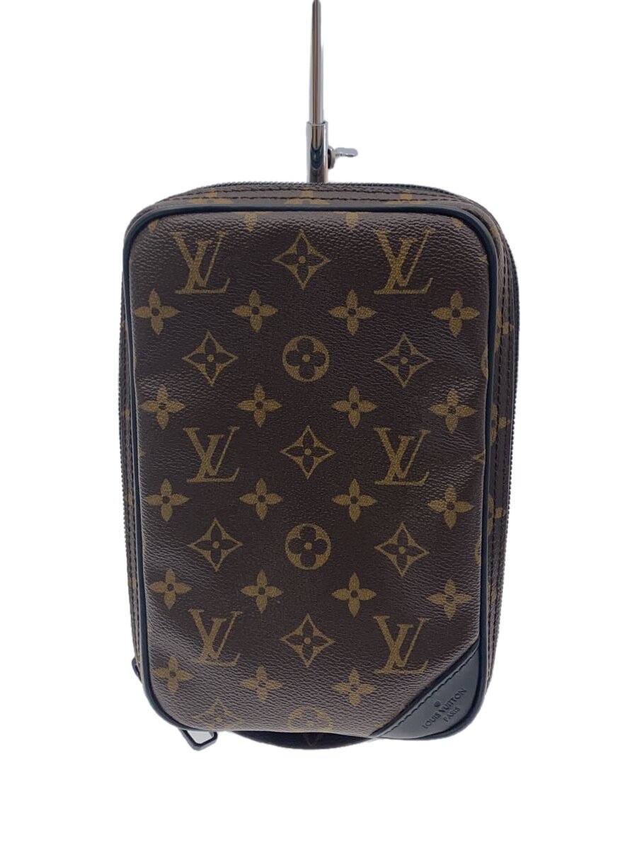 【中古】LOUIS VUITTON◆ユティリティ・サイドバッグ_モノグラム・ソーラー花の冠_BRW/PVC/BRW/モノグラム【御徒面子】
