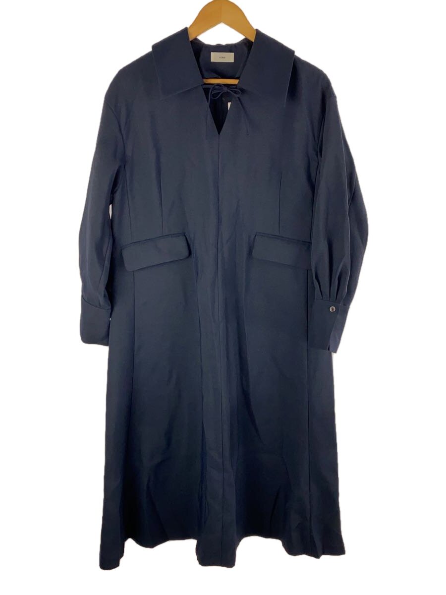 【中古】IENA◆スキッパーフレアワンピース/36/ポリエステル/NVY/25040900810010//【レディースウェア】|2nd STREET 店