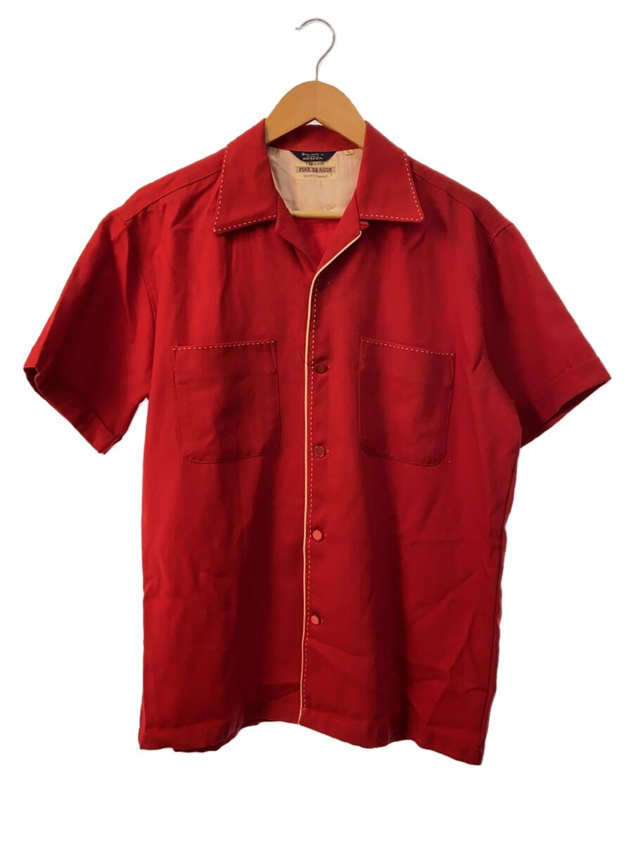 【中古】CREAM SODA◆半袖プルオーバー/L/羊毛/RED/無地【メンズウェア】