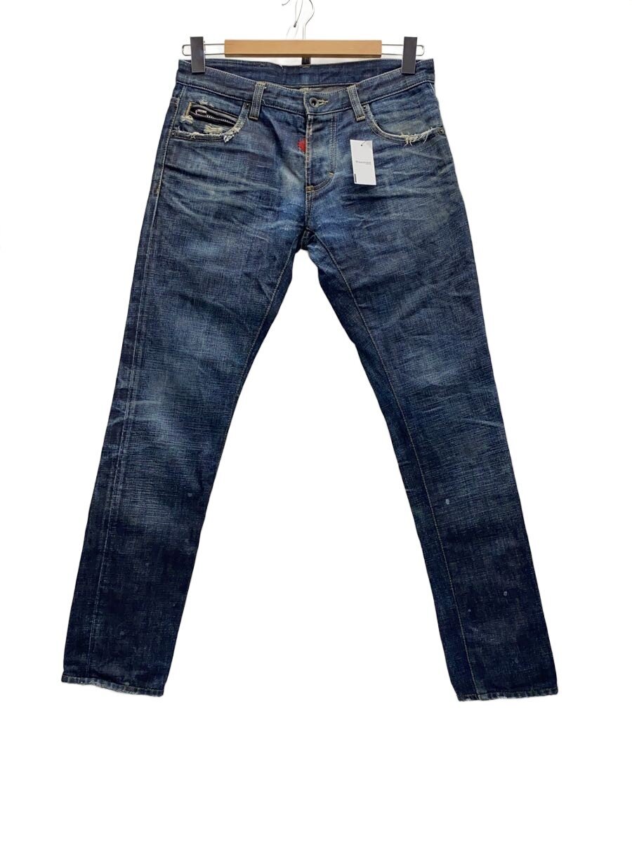 【中古】DSQUARED2◆下つ方/44/ジーンズ/IDG/ZIP取れ有【メンズウェア】