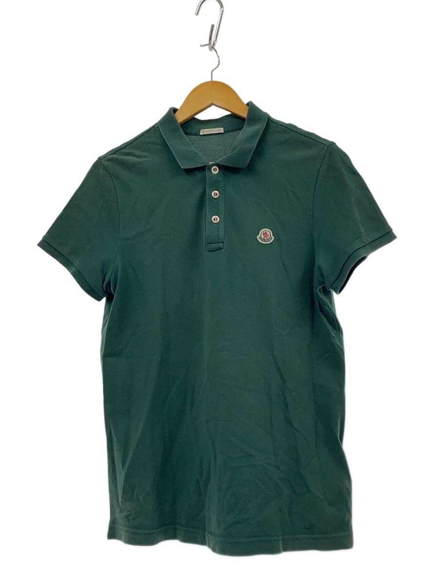 【中古】MONCLER◆スポーツシャツ/M/綿織物/GRN/E10918340800/鹿の子【メンズウェア】