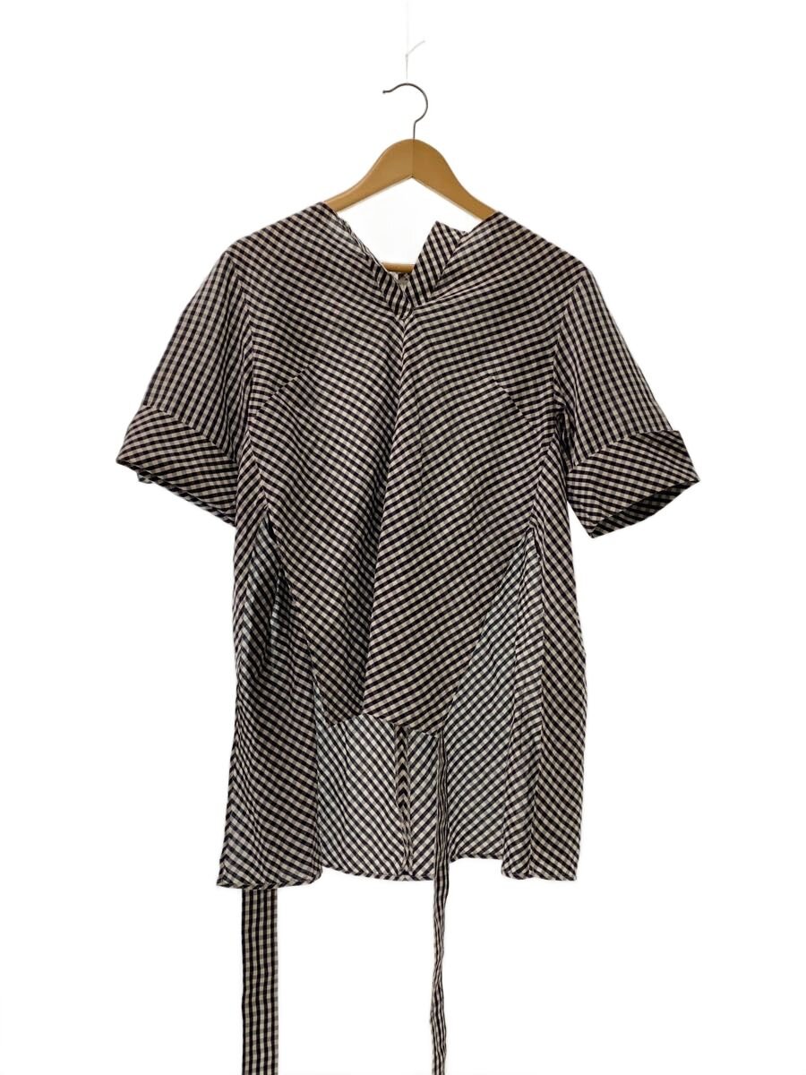 【中古】YOHEI OHNO◆半袖トップ/36/綿織物/WHT/照合のしるし【レディース御召しもの】