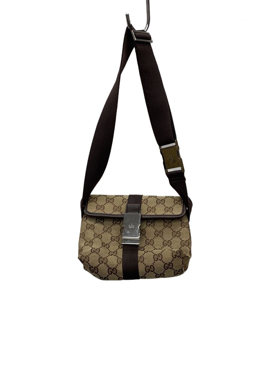 【中古】GUCCI◆酉の方角御徒面子_GG帆布/帆布/BRW【御徒面子】