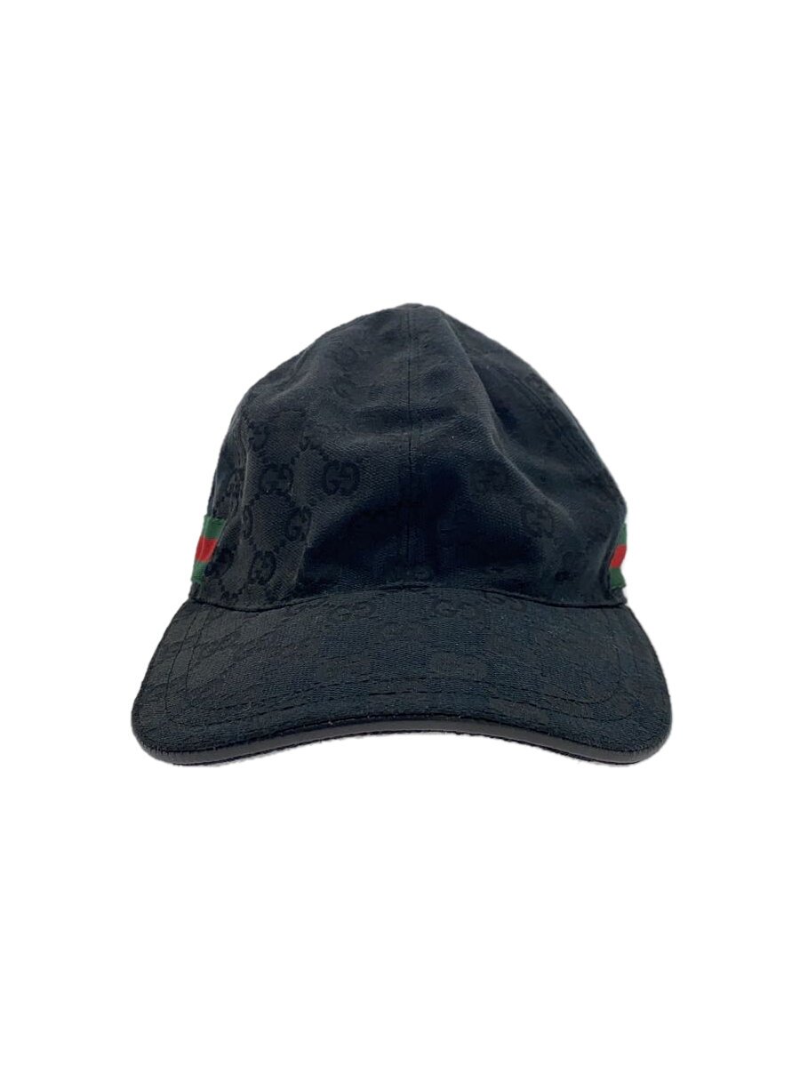 【中古】GUCCI◆旗がしら/L/ポリエステル/BLK/メンズ【服飾雑貨他】
