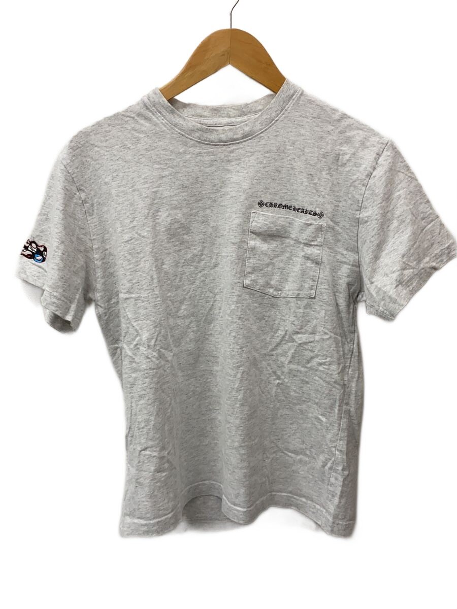 【中古】CHROME HEARTS◆プルオーバー/S/綿織物/GRY/刷り上げる【メンズウェア】