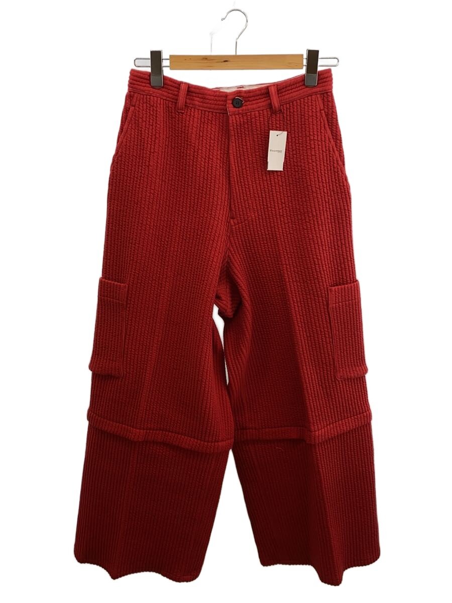 【中古】MATSUFUJI◆25AW/STRIPE JACQUARD DETACHABLE TROUSERS/2/コットン/レッド//【メンズウェア】｜2ｎｄ STREET 店