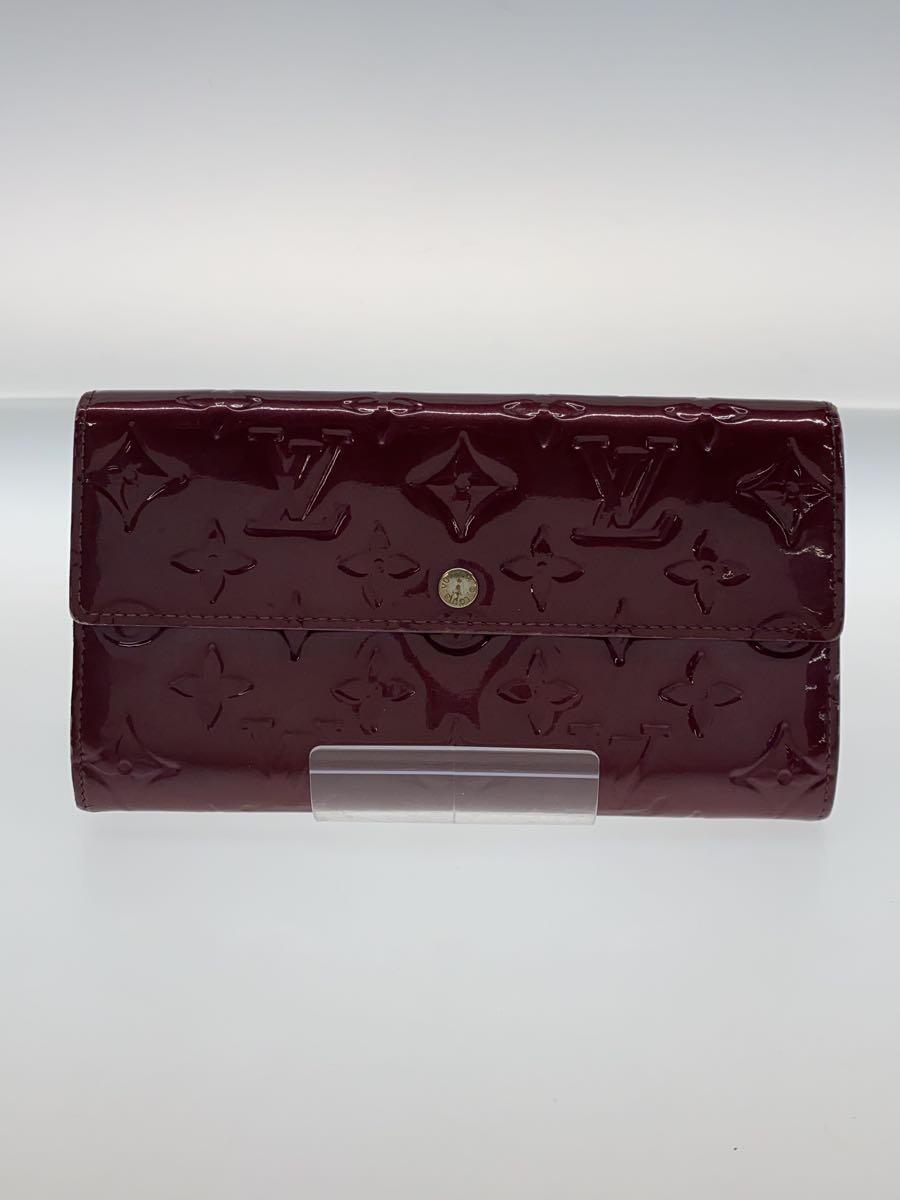 【中古】LOUIS VUITTON◆ポルト・フォイユ・サラ_モノグラム・ヴェルニ_BRD/エナメル/BRD/総柄/レディース【服飾雑貨他】