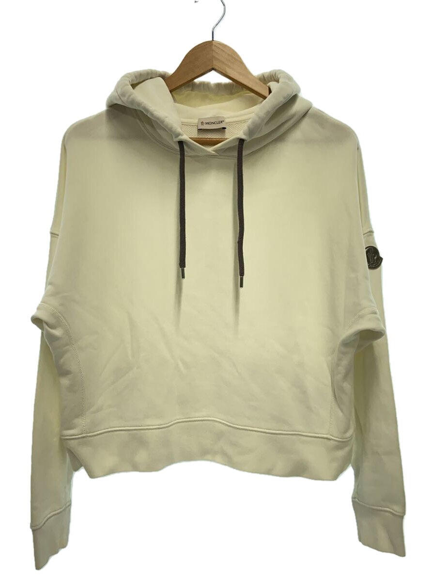 【中古】MONCLER◆MAGLIA GIROCOLLO/パーカー/S/綿織物/BEG【レディース御召しもの】