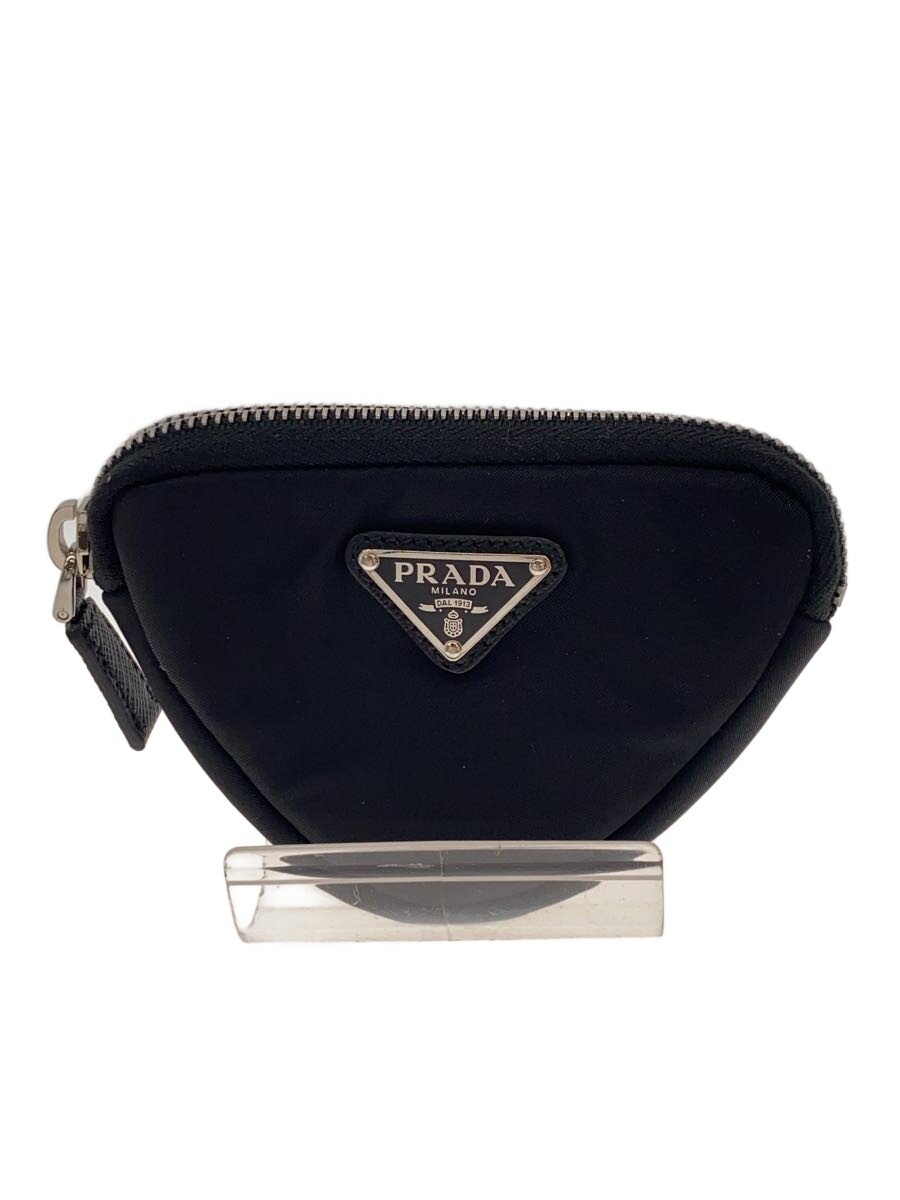 【中古】PRADA◆３角形ロゴタイプ/三尺帯合切袋/三尺帯欠品/酉の方角合切袋/ナイロン/BLK/2CN087【御徒面子】