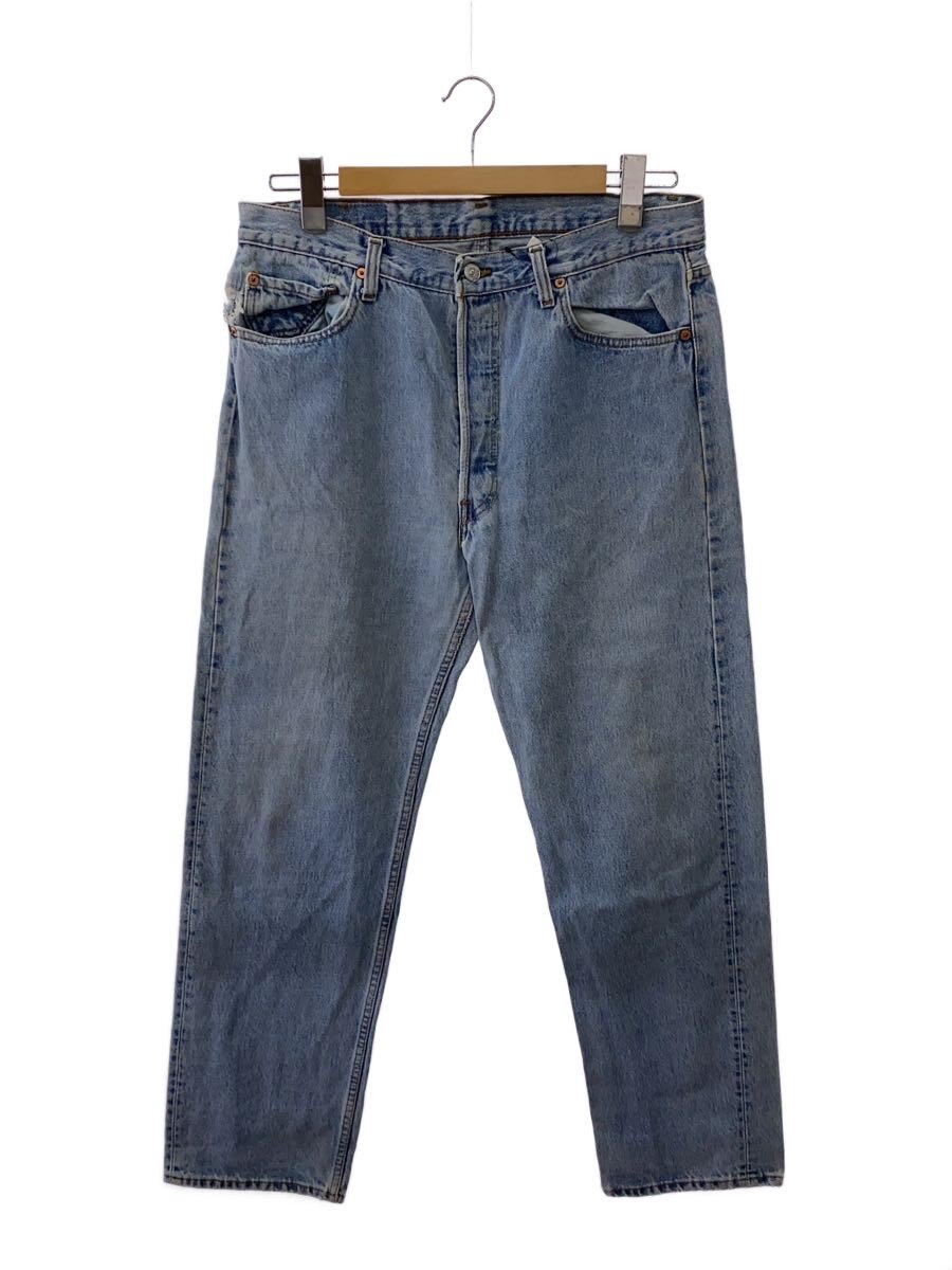 【中古】Levi’s◆引っ切り無いズボン下/36/ジーンズ/IDG/MADE IN USA/501-0191【メンズウェア】