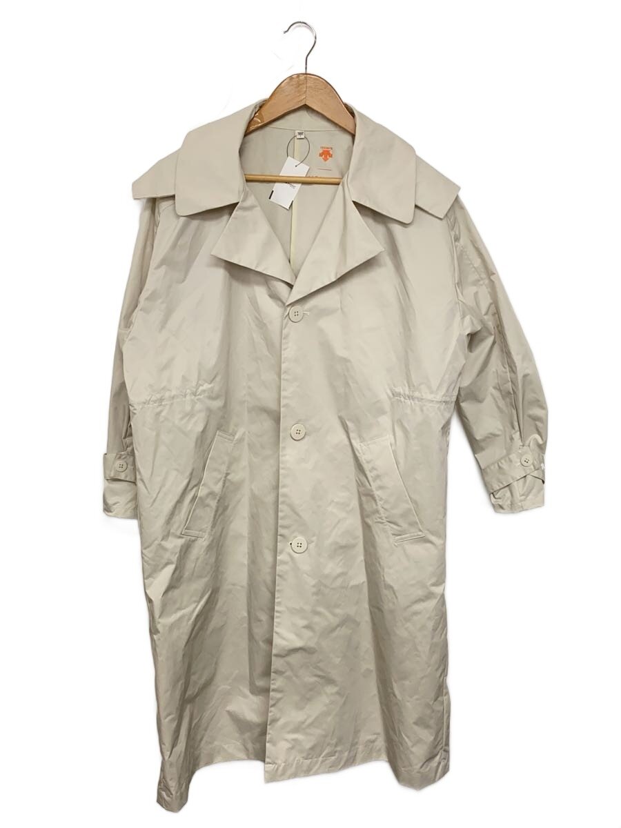 【中古】MOUSSY◆厚地の外套/1/ポリエステル/WHT/DX-C1173MS【レディース御召しもの】
