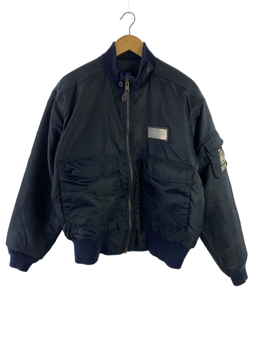 【中古】SUNTORY BOSS◆90s/フライトジャケット/L/ナイロン/NVY【メンズウェア】|2nd STREET 店