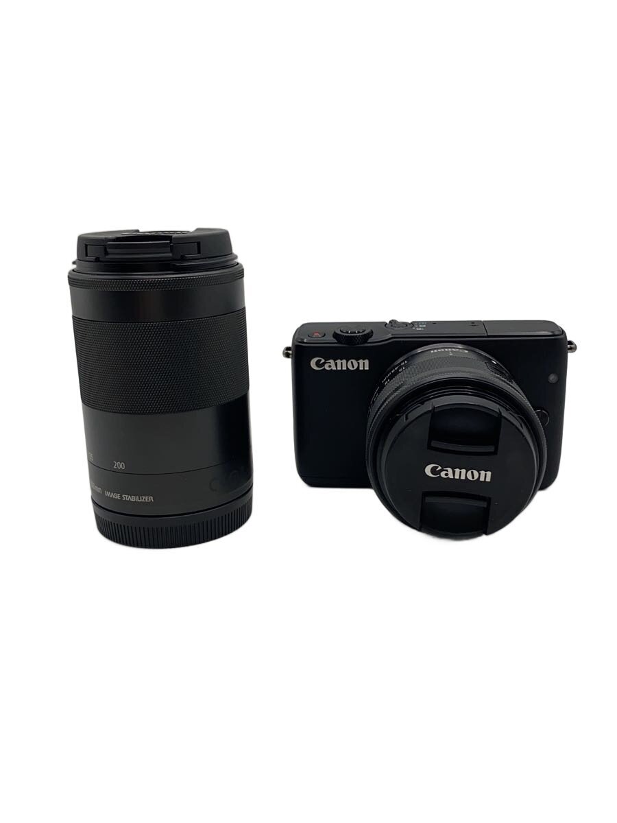 【中古】CANON◆デジタル一眼写真機 EOS M10 ダブルズームキット [黒いこと]【写真機】