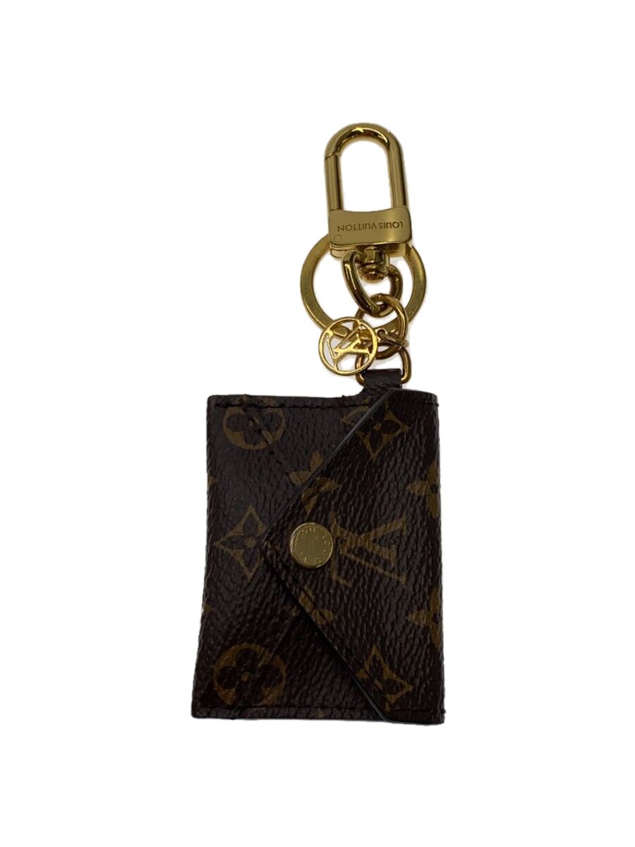 【中古】LOUIS VUITTON◆ポルト・クレ・キリガミ_モノグラム_BRW/PVC/BRW/レディース【服飾雑貨他】