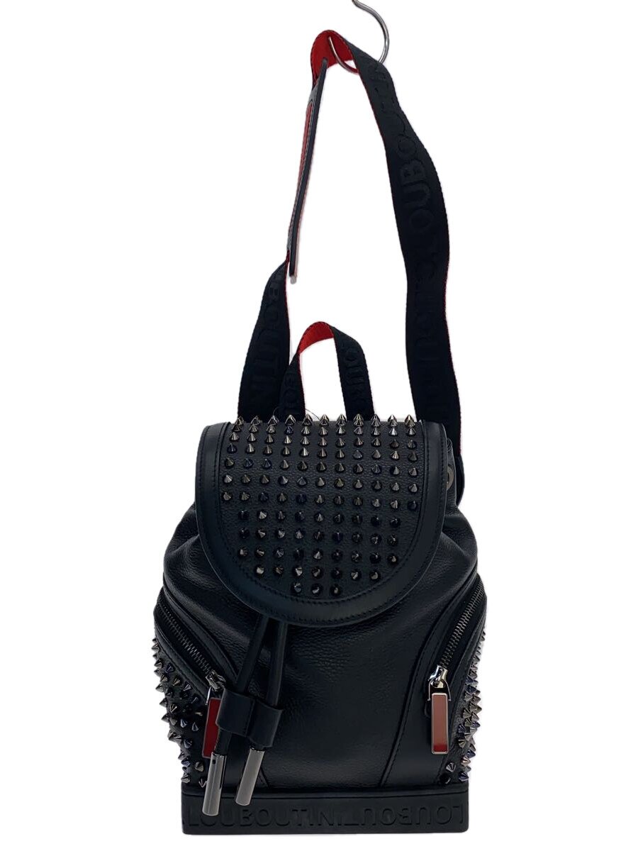 【中古】Christian Louboutin◆背嚢/なめし革/BLK/Explorafunk S Smal【御徒面子】