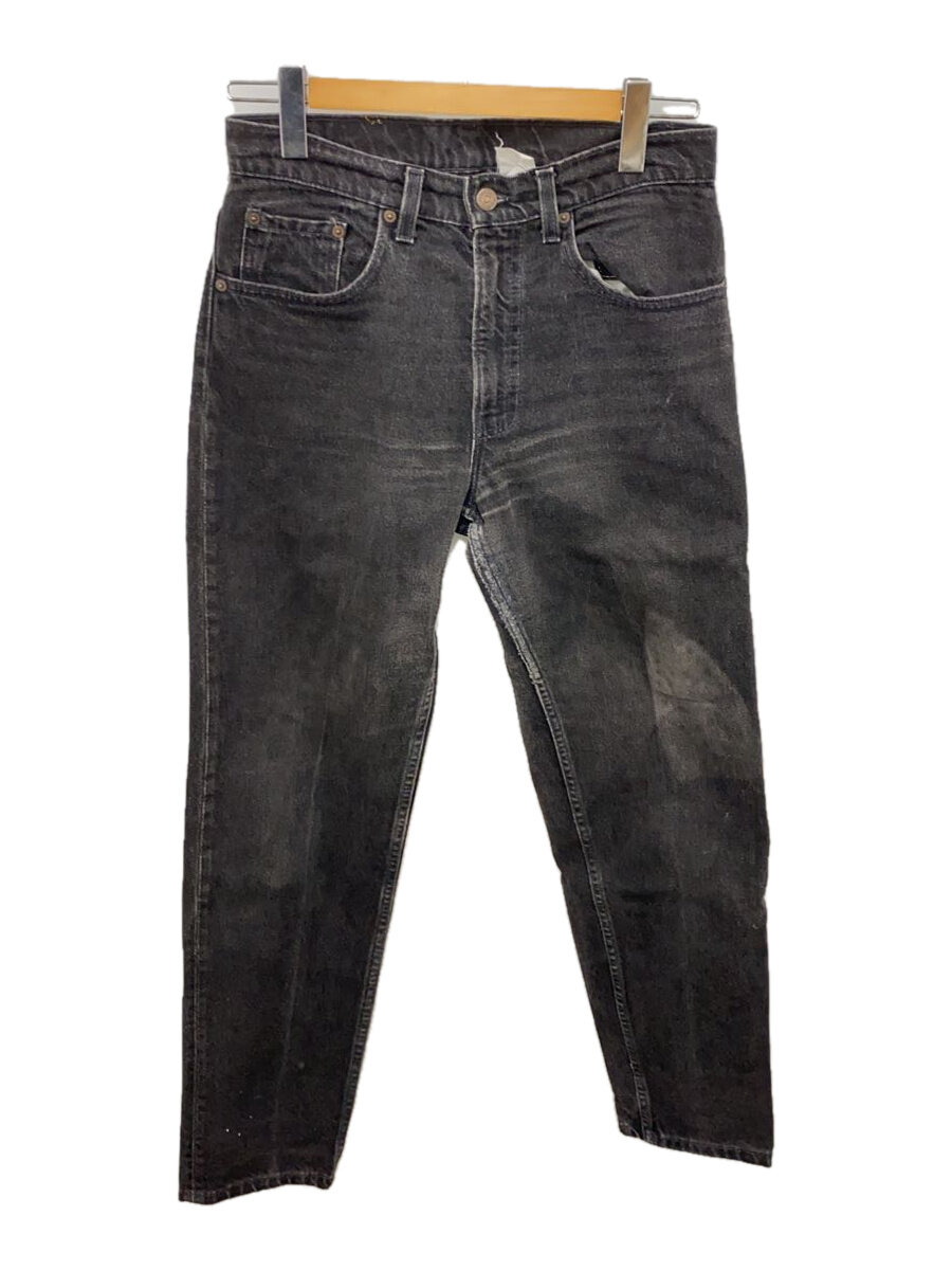【中古】Levi’s◆ストレートパンツ/31/デニム/BLK/無地/550/USA製//【メンズウェア】|2nd STREET 店
