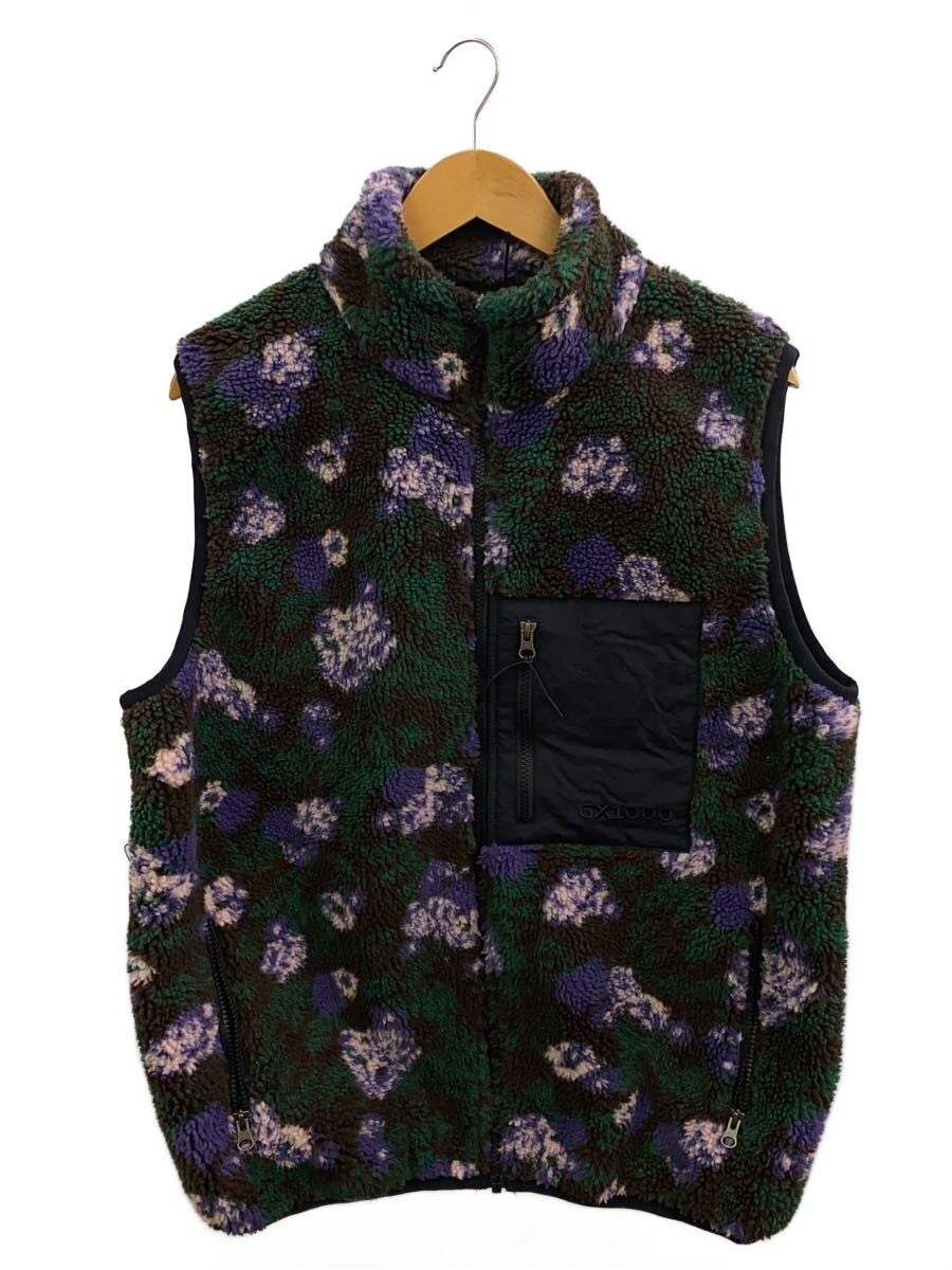 【中古】GX1000◆SHERPA VEST/M/ポリエステル/マルチ色合い/花柄【メンズウェア】