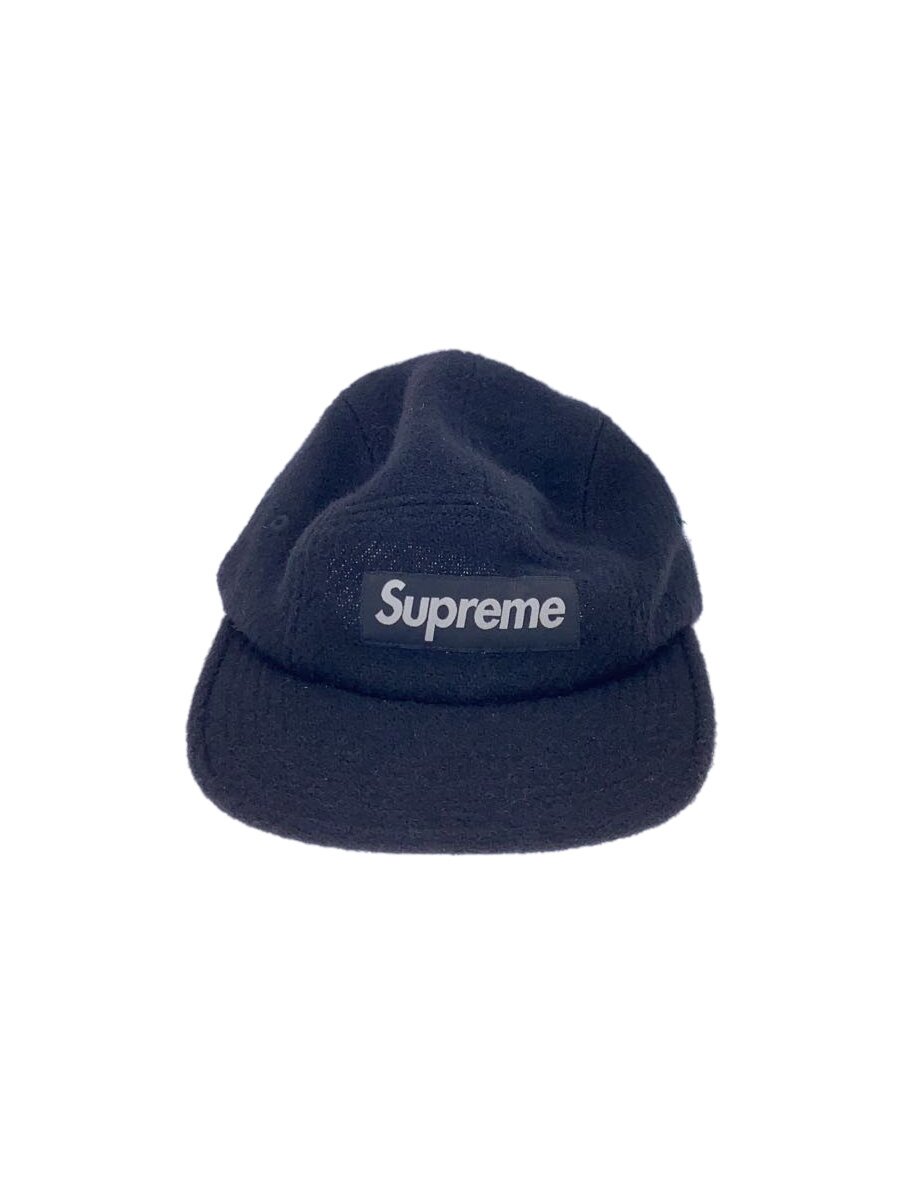 【中古】Supreme◆24FW/Camp Cap/旗がしら/FREE/羊毛/BLK/無地/メンズ【服飾雑貨他】