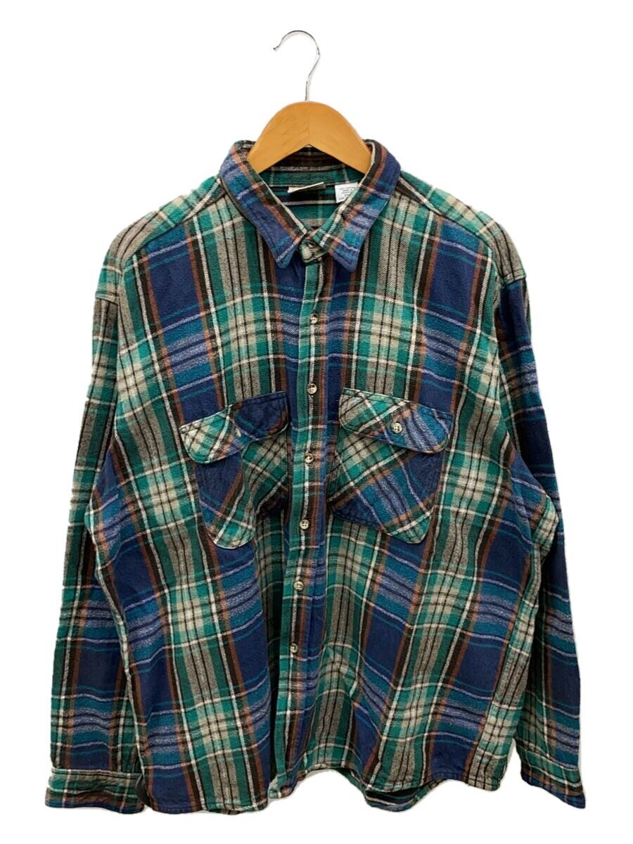 【中古】FIVE BROTHER◆長袖プルオーバー/XXL/綿織物/GRN//【メンズウェア】