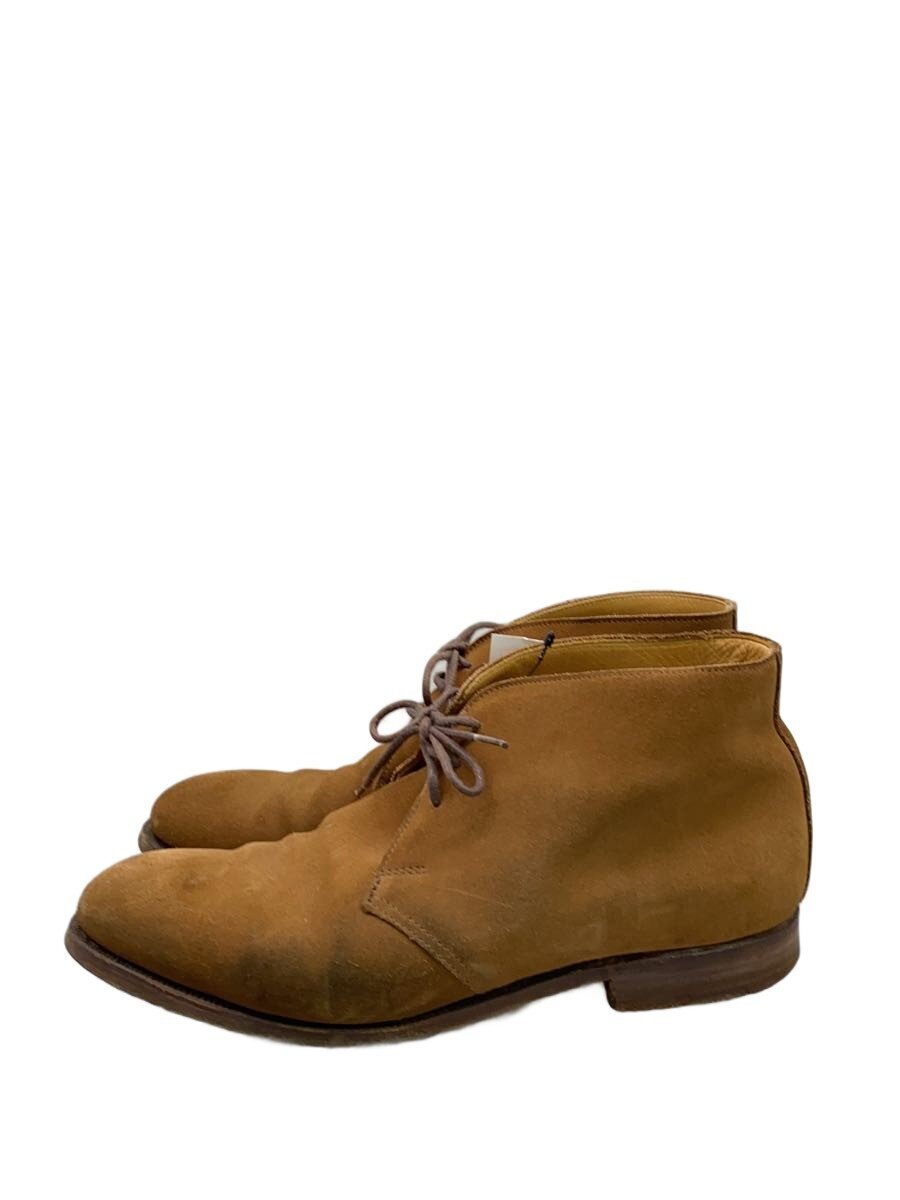 【中古】CROCKETT\u0026JONES◆チャッカブーツ/UK7.5/BRW/なめし革/CHILTERN【シューズ】