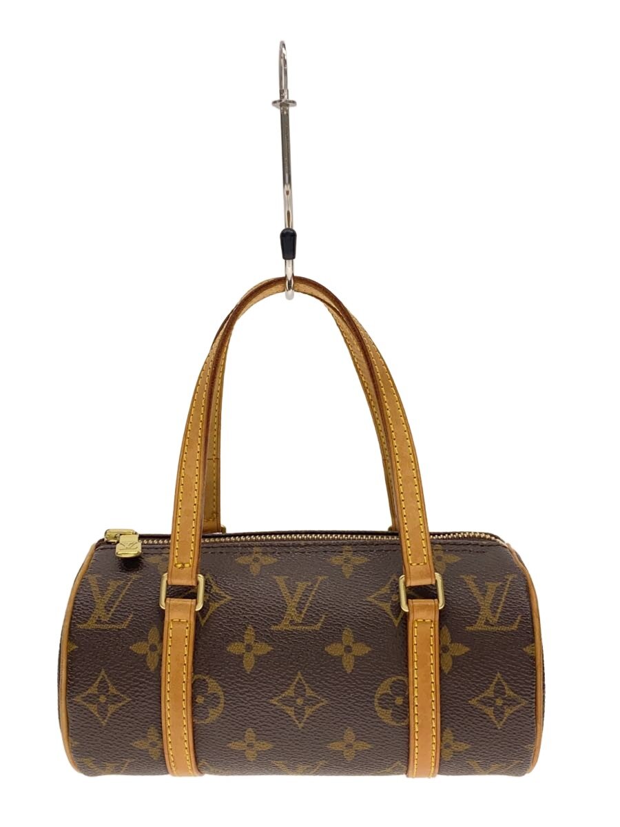 【中古】LOUIS VUITTON◆パピヨン19_モノグラム・帆布/PVC/BRW【御徒面子】