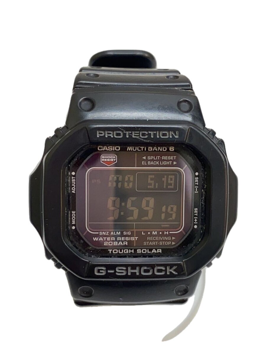 【中古】CASIO◆ソーラーウオッチ/デジタル/天然ゴム/BLK/BLK/GW-M5610R【服飾雑貨他】
