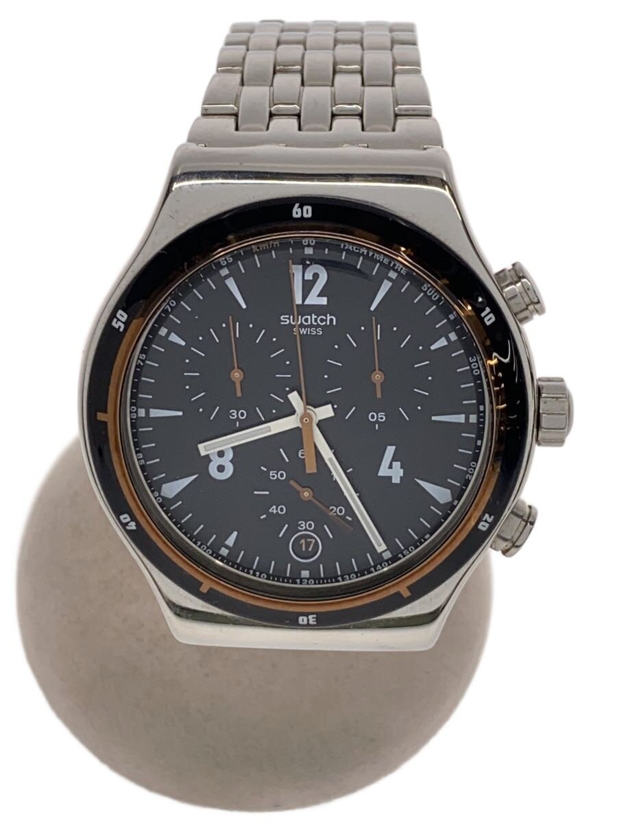 【中古】SWATCH◆石英ウオッチ/アナログ/SLV/yvs419g【服飾雑貨他】