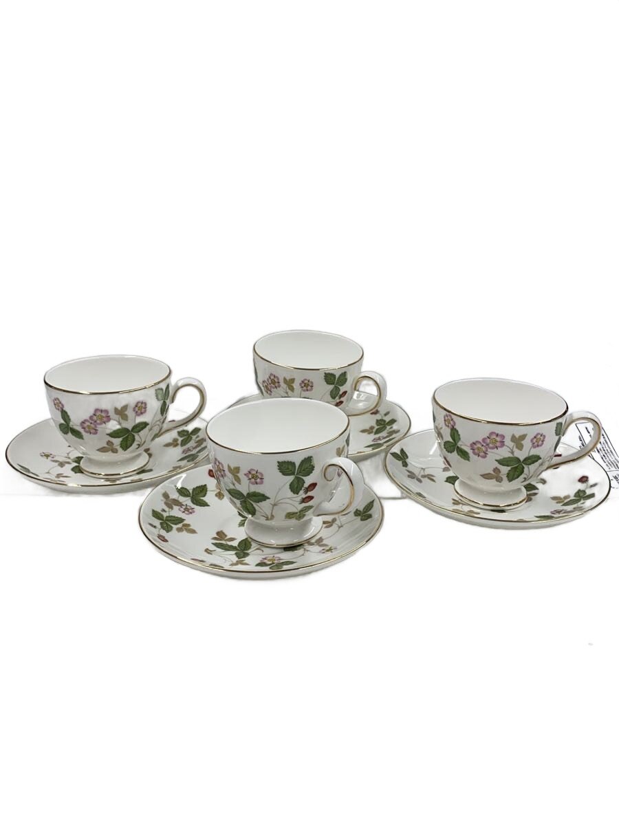 【中古】WEDGWOOD◆優勝杯\u0026平円盤/4点仕掛ける/WHT/ワイルドストロベリー//【御厨子所備品】