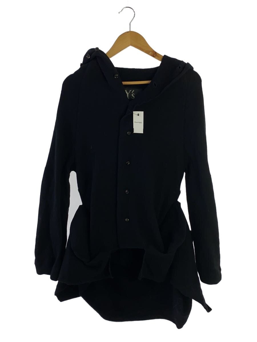 【中古】Y’s◆Ys 羊毛ジレー(薄っぺら)/--/羊毛/BLK/無地/YP-T87-//【メンズウェア】