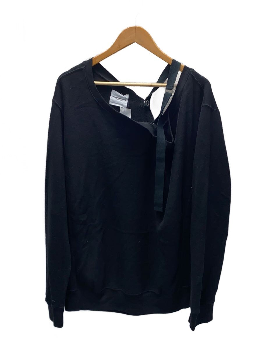 【中古】TAKAHIROMIYASHITA TheSoloist.◆drop shoulder crewneck sweatshirt/48/綿織物/BLK/sc.0003bAW23//【メンズウェア】