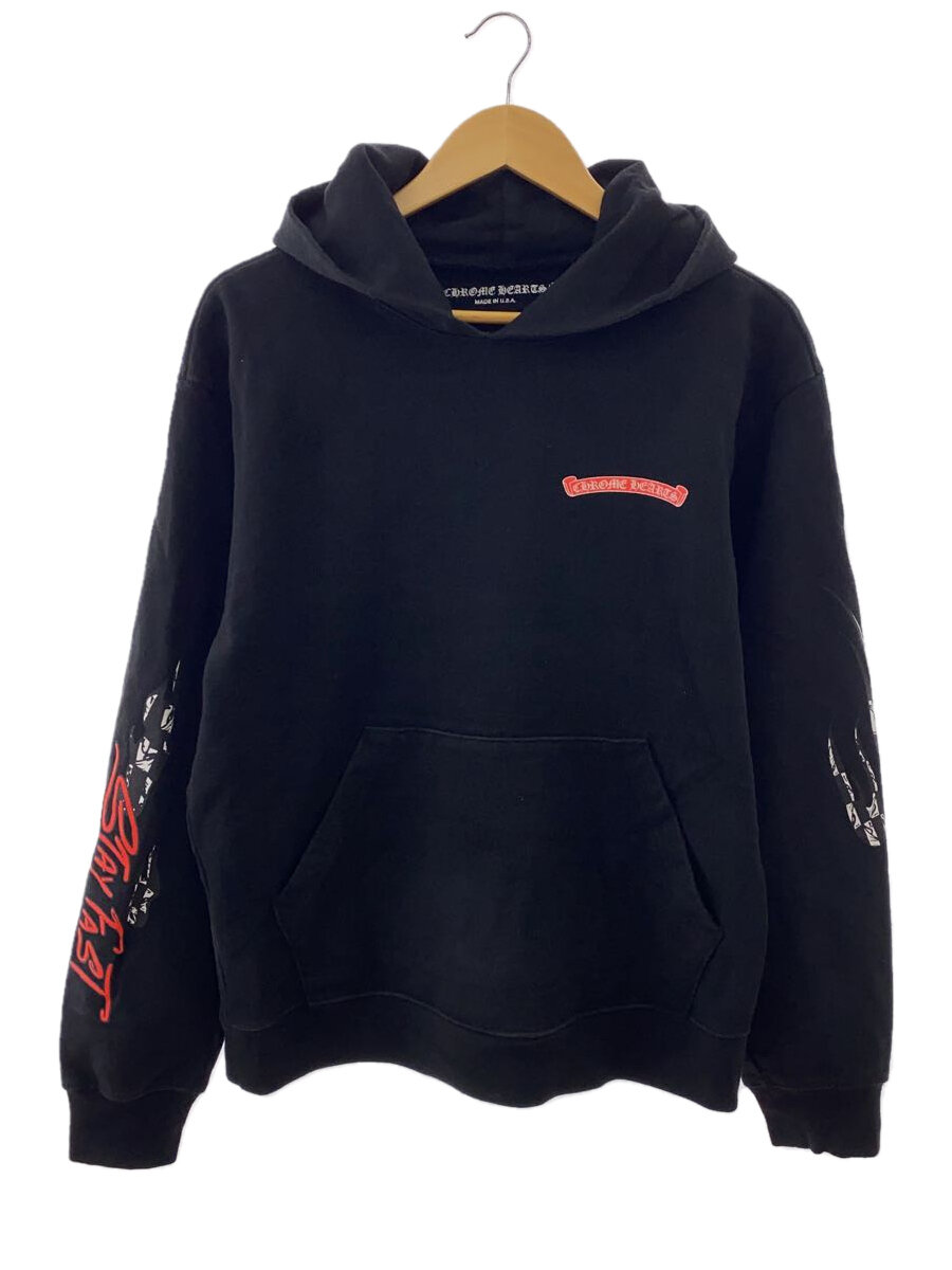 【中古】CHROME HEARTS◆×MATTY BOY PPO STAY FAST RACE TEAM/?ーカー/M/綿織物/BLK【メンズウェア】