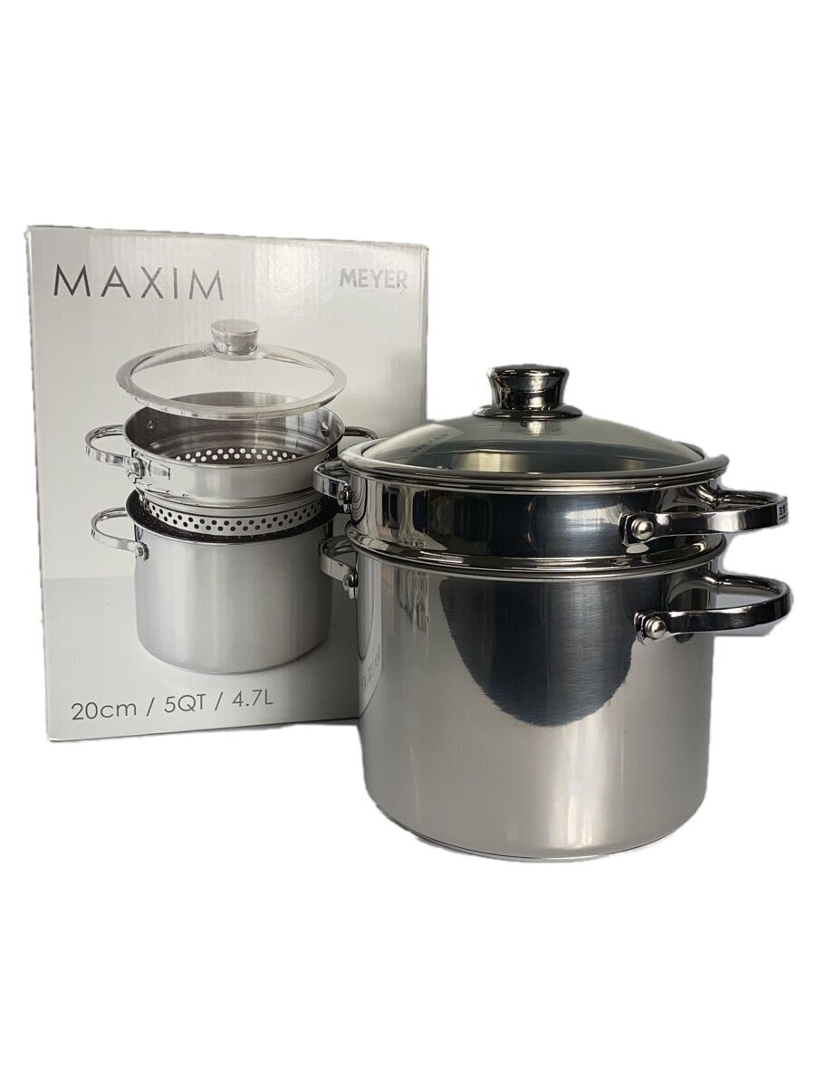 【中古】Meyer◆MAXIM SS/麺Sポット/20cm/4.7L/鍋/SLV【キッチン用品】