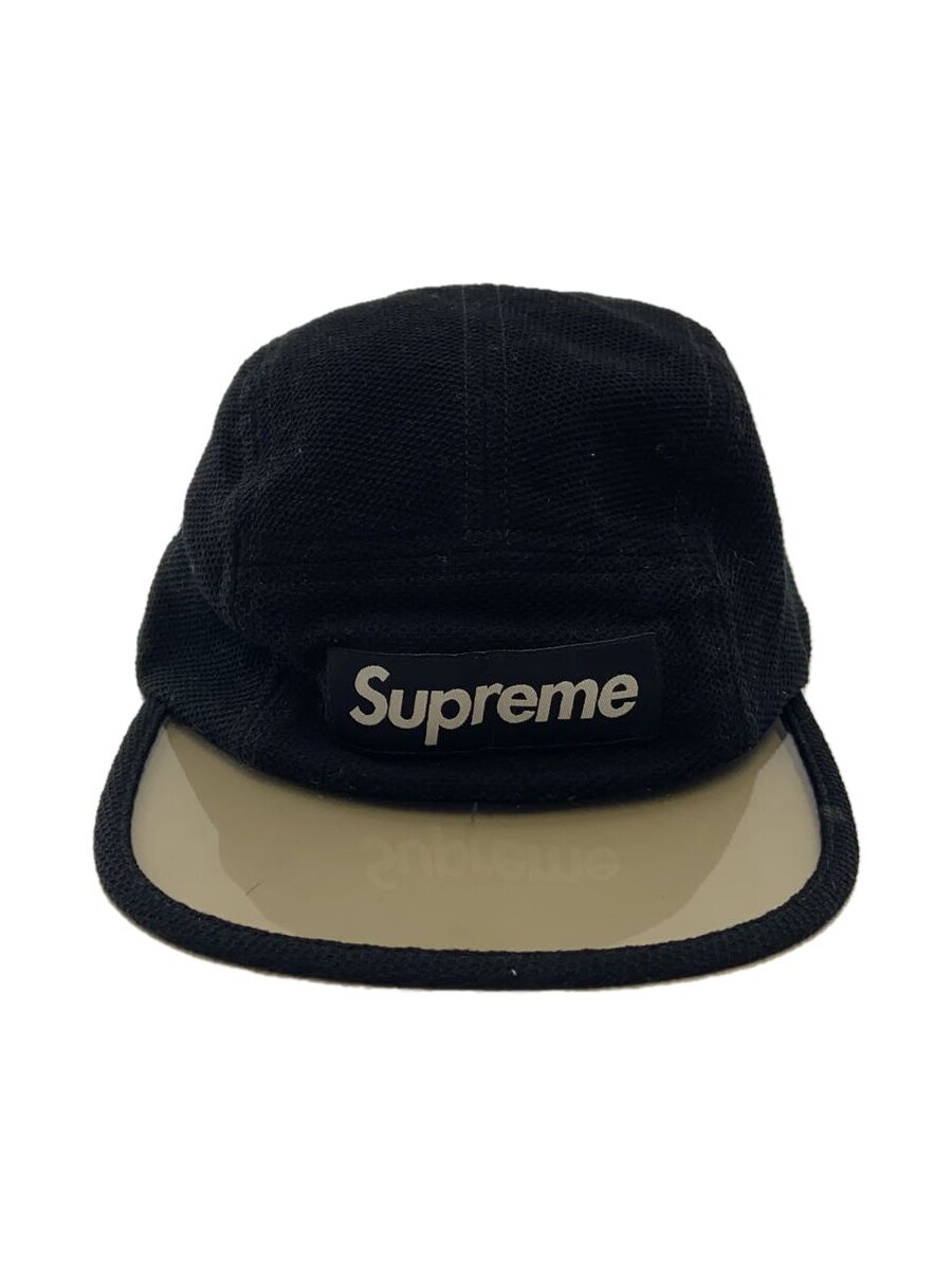 【中古】Supreme◆17SS/Pique Angler Camp Cap/鳥打ち帽/--/BLK/メンズ【服飾雑貨他】