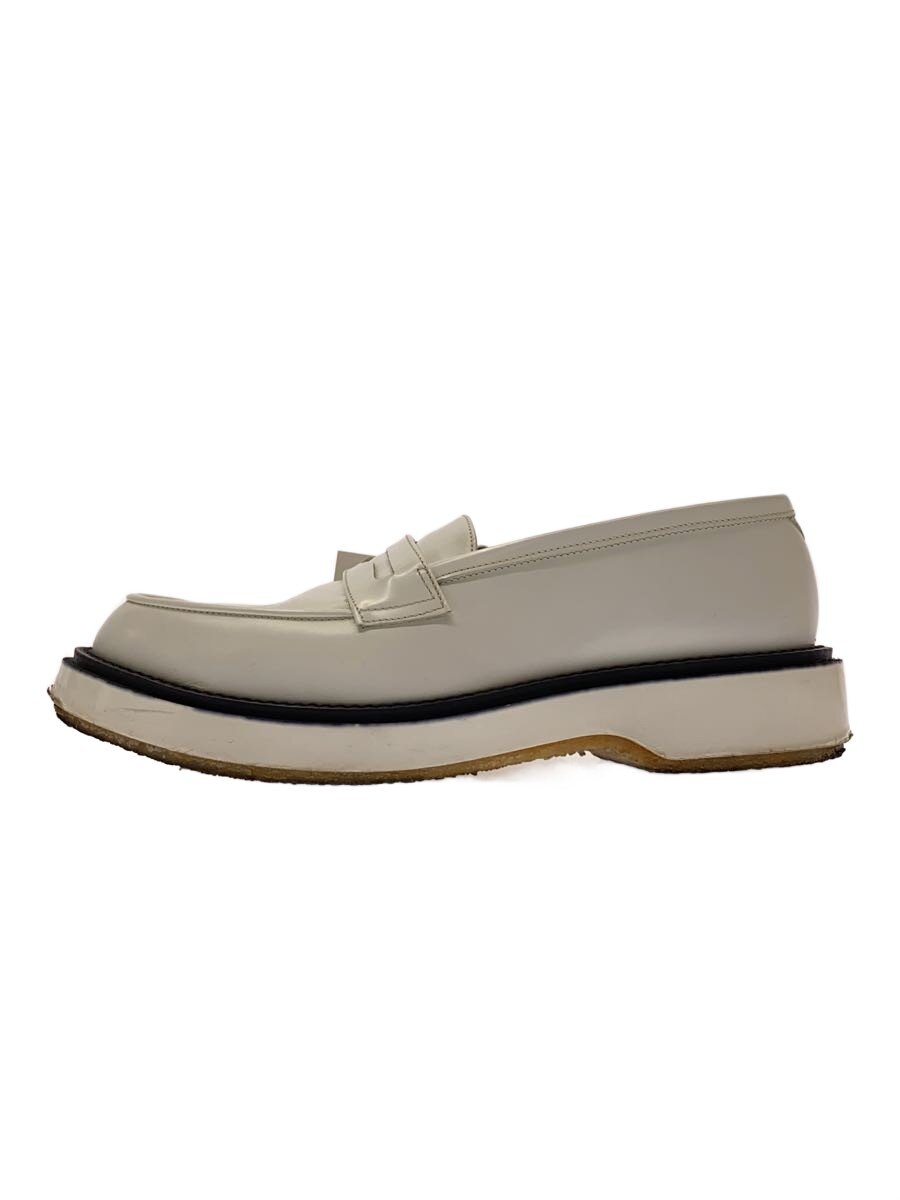 【中古】ADIEV◆コインローファー/39/WHT/レザー/踵ダメージ有【シューズ】|2nd STREET 店