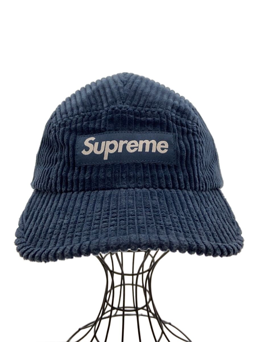 【中古】Supreme◆22SS/Rope Corduroy Camp Cap/鳥打ち帽/FREE/コール天/NVY/メンズ【服飾雑貨他】