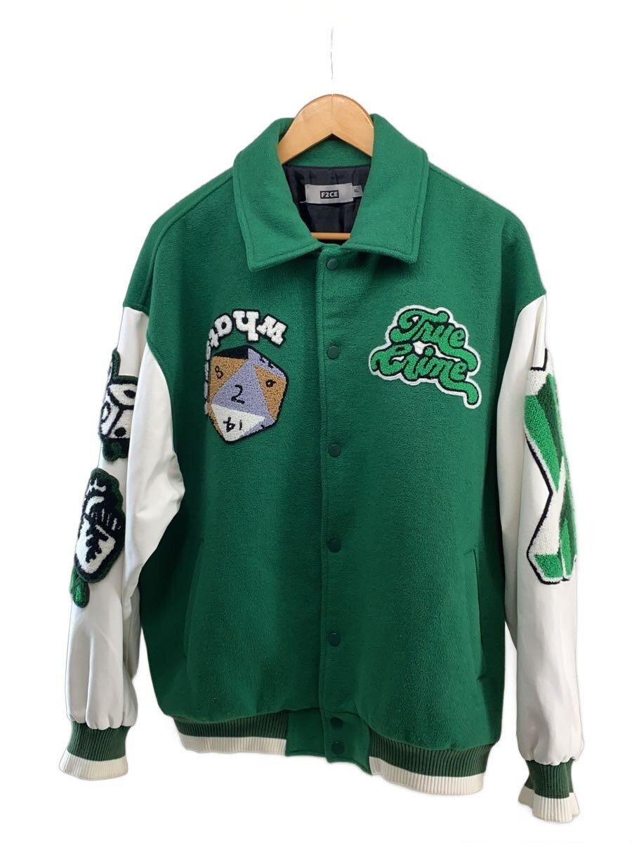 【中古】F2CE/スタジャン/XL/ウール/GRN【メンズウェア】|2nd STREET 店
