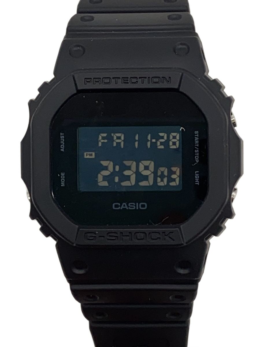 【中古】CASIO◆石英ウオッチ/デジタル/天然ゴム/BLK/BLK/SS/DW-5600UBB【服飾雑貨他】
